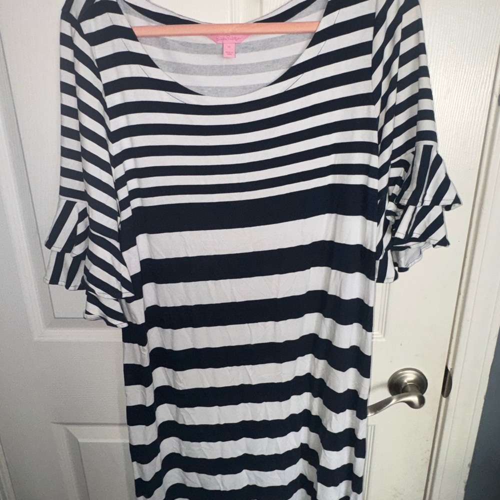 Striped Navy and White Lily Pulitzer Dress